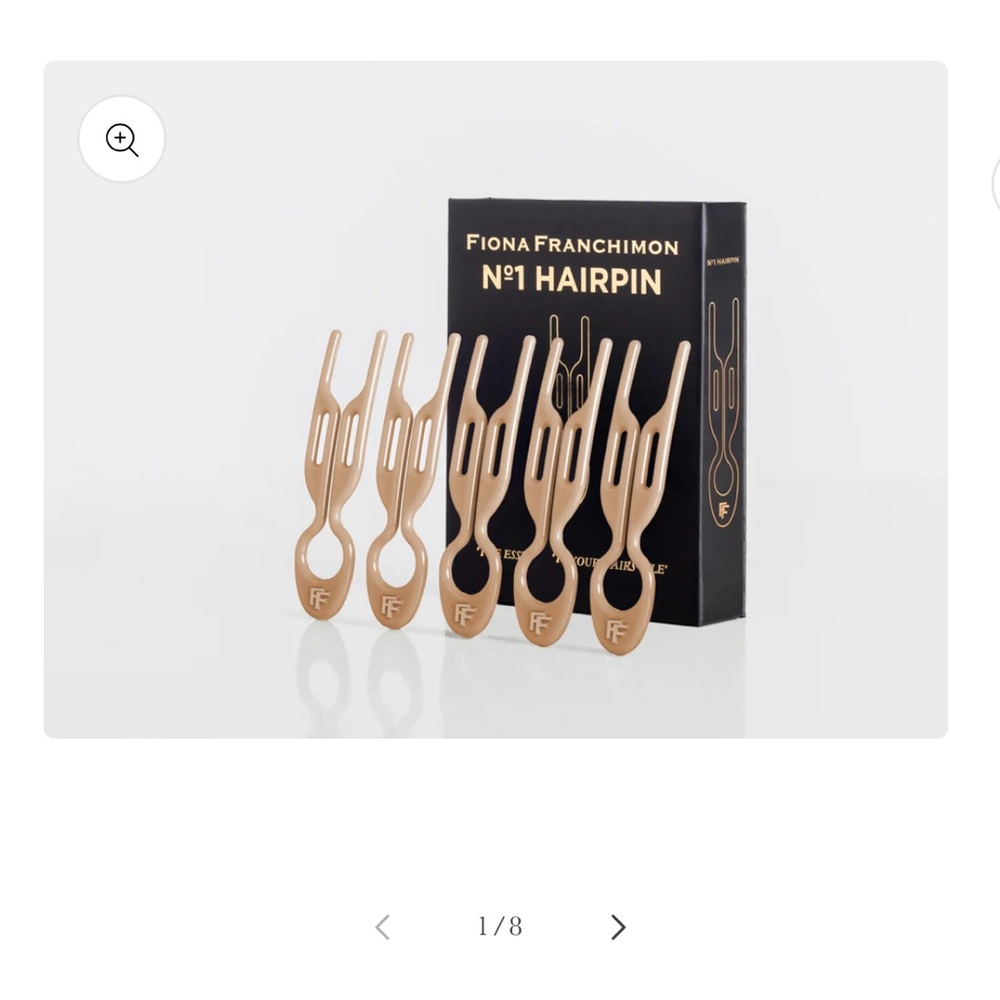 Gold and Cream Hair Styling Tools Clips